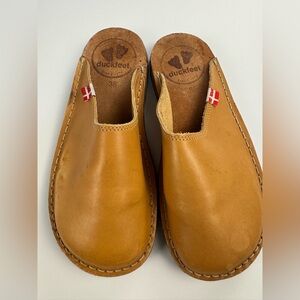 Duckfeet Blåvand Bio Leather Mules EUC Clogs Crepe Sole Women’s EU 38 US 7.5 -8